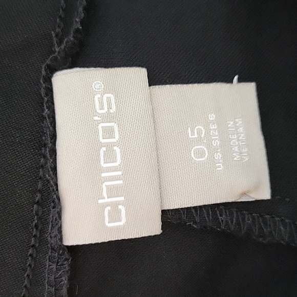 Chico's So Slimming Brigitte Side Vent Slim Crops Size Small/6 - Picture 7 of 8